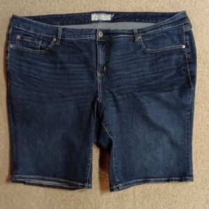 torrid Indigo Denim Bermuda Shorts